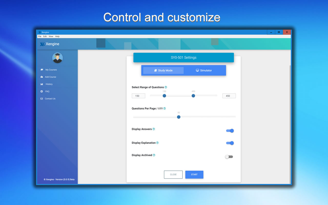 ADM201 FREE VCE Control and Customize via Settings
